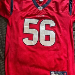 Brian Cushing Jersey Mens 48 Red Reebok On Field Stitched Houston Texans NFL